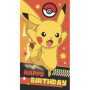 Carte d'Anniversaire Pokémon - Design Amusant et Coloré