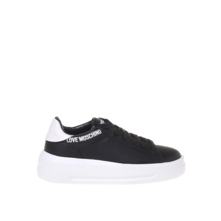 Sneakers Love Moschino Polja en Noir pour Femme - Modèle Athlétisme 38 EU