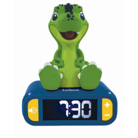 Réveil Dinosaure Veilleuse Lexibook - Horloge Musicale pour Enfants