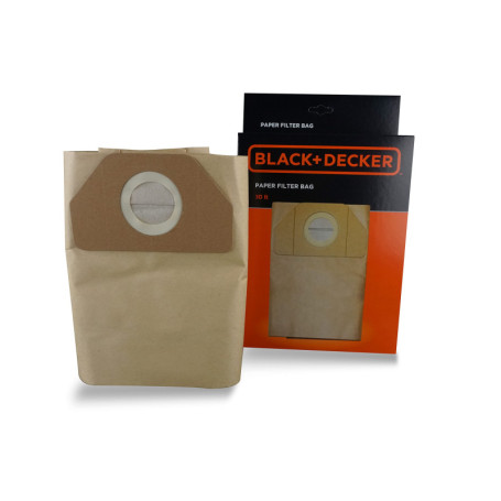 Sac Filtre en Papier BLACK+DECKER pour Aspirateur - Havane, 30L