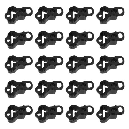 ECSiNG Lot de 20 Tendeurs de Cordes pour Tentes et Bâches - Accessoires de Camping Pratiques