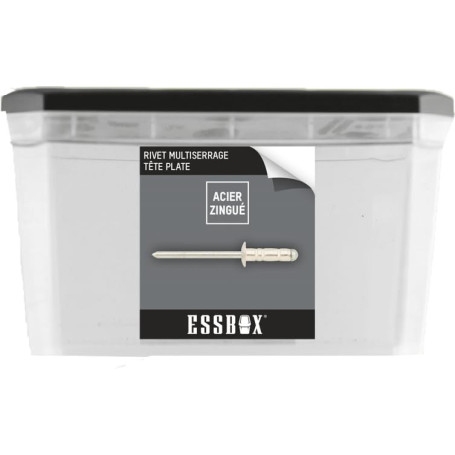 Rivets Standards ESSBOX SCELL-IT en Aluminium et Acier - Ø4 mm x 16 mm - Boîte de 500