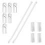 Tringles à Rideaux Transparentes SYEYCW - 2 Baguettes de Rechange 30cm
