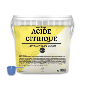 Poudre d'Acide Citrique 5kg - Nettoyant Universel 100% Pur