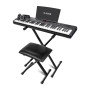 Alesis Melody 61 Piano Numérique 61 Touches pour Débutants avec Haut-Parleurs, Support, Banc, Casque, Pupitre, 300 Sons et des L