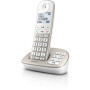 Philips XL4951S Téléphone Fixe Sans Fil avec Répondeur - Idéal pour Seniors - Blanc