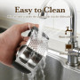 Presse Ail Inox Professionnelle 2 en 1 - Hachoir Manuel et Broyeur de Gingembre