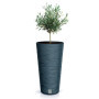 Pot de Fleurs Rond Anthracite avec Réservoir d'Eau - 15L Furu