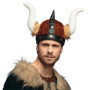 Casque Viking en Bronze avec Cornes - Accessoire de Déguisement pour Carnaval et Fêtes Thématiques