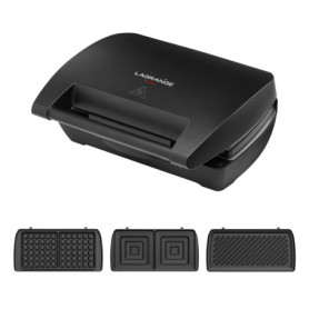 Gaufrier Multifonction LAGRANGE Mini Maxi 900W avec Plaques Gaufres, Croque-Monsieur et Panini