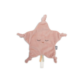 Doudou Étoile Little Star Jollein en Velours Doux - Rose Sauvage