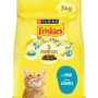 Croquettes Complètes Friskies pour Chats Adultes au Thon et Légumes - 3 KG