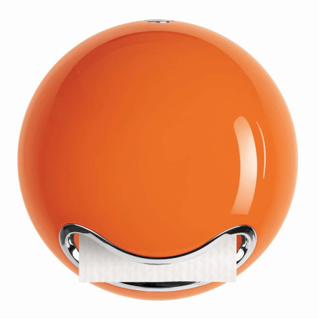 Distributeur de Papier Toilette MSV en Polystyrène Orange Brillant - Design Élégant pour Salle de Bain