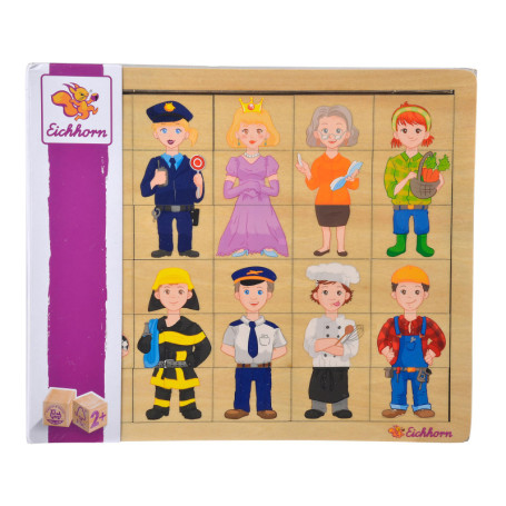 Eichhorn Puzzle Mix and Match - 30 pièces en contreplaqué FSC