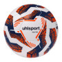 Ballon de Futsal Sala Pro Uhlsport - Taille 4, Blanc/Bleu Marine/Orange Fluo