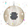 Boule Disco Suspendue Relaxdays Ø 20 cm - Ambiance Festive Champagne
