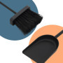 Ensemble de Nettoyage pour Cheminée Relaxdays - Pelle à Cendres et Balayette en Fer Noir