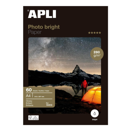 Papier Photo Brillant A4 - 60 Feuilles Séchage Instantané