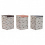 Panier à linge DKD Home Decor Avec couvercle Polyester (36 x 36 x 55 cm) (3 Unit 136,99 €
