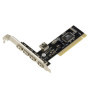 Carte PCI 32 Bits avec 5 Ports USB 2.0 - KALEA-INFORMATIQUE
