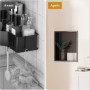 Niche Murale Douche en Acier Inoxydable - 32x32 cm - Économie d'Espace