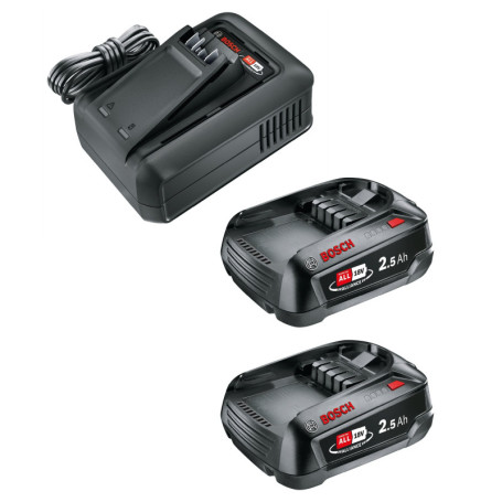 Kit de démarrage Gardena P4A QC AL18V avec 2 batteries 2.5Ah