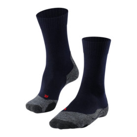FALKE TK2 Explore M SO - Chaussettes de randonnée en laine pour homme, bleu marine