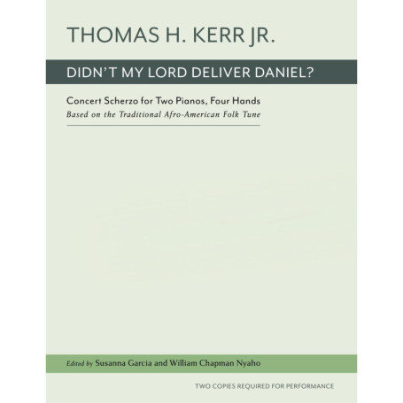 Scherzo Concertant pour Deux Pianos : Didn't My Lord Deliver Daniel?
