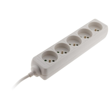 Bloc Multiprise 5 Prises 16A Blanc avec Sécurité Enfant - Zenitech