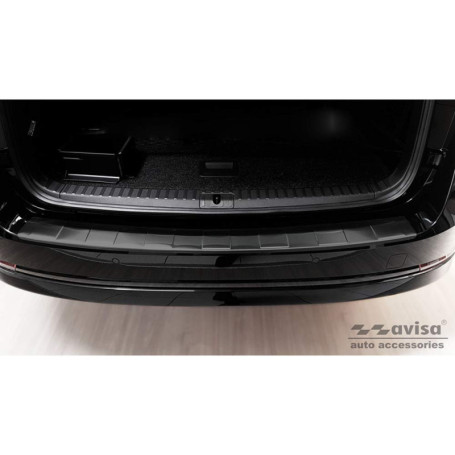 Protection de Seuil Arrière Inox Noir pour Skoda Octavia IV Kombi 2020-2024