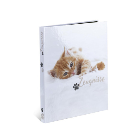 Classeur à Anneaux HERMA pour Témoignages A4 avec Motif de Chats
