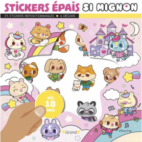 Pochette de 25 Stickers Épais et Repositionnables pour Enfants