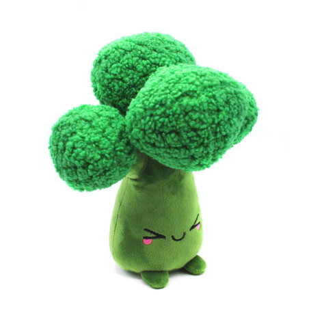 Peluche Yummis Coco Le Brocoli 26 cm - Doudou Kawaii Vert