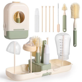 Diboniur Goupillon Biberon 7 en 1 avec Brosse à Tétines et Distributeur de Savon