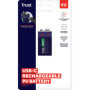Batterie 9V Rechargeable USB-C Trust - Alimentation Durable pour Détecteurs de Fumée