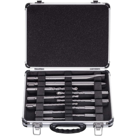 Bosch Lot de 11 Forets SDS+ avec Étui Aluminium pour Applications Difficiles