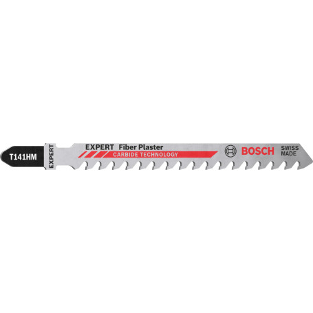 Lames de Scie Sauteuse Bosch Expert T 141 HM pour Fibro-Ciment et Plaques de Plâtre