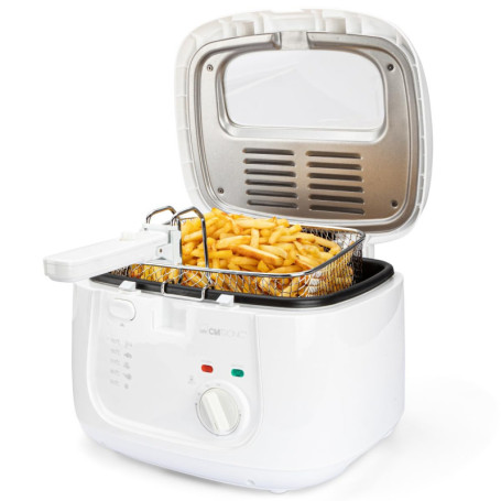 Friteuse Clatronic avec Filtre Anti-Odeur et Panier Grand Format - 2,5 Litres