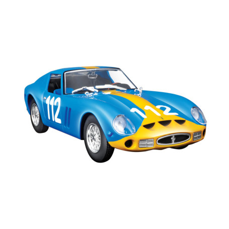 Bburago Ferrari 250 GTO Bleue - Kit à Monter 1/24 - Modèle Collector