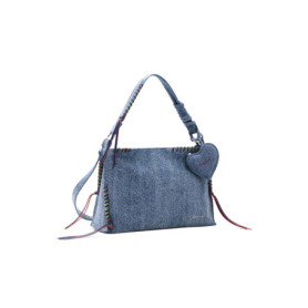 Sac à épaule Desigual Torio en Denim Bleu Clair avec Pochette Amovible
