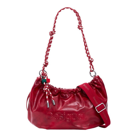 Sac à épaule Desigual Half Logo Waverly en rouge