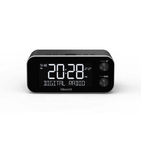 Radio-réveil DAB+ Albrecht DR 455 avec Fonction Snooze et Écran Désactivable