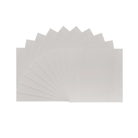 Carton Gris Vaessen Creative 1mm - 10 Feuilles 30,5 x 30,5 cm pour Scrapbooking