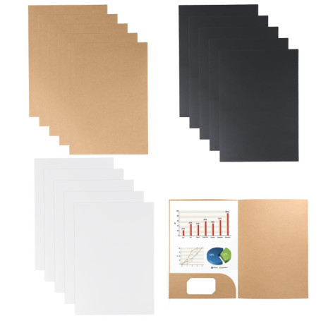 Pack de 15 Chemises Cartonnées A4 avec Rabat en Papier Kraft