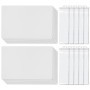 Set de Table Transparent Lavable - Lot de 10 avec Pochettes à Couverts