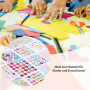 CraftWerk Lot de 1782 Pierres à Paillettes Autocollantes Colorées pour Bricolage