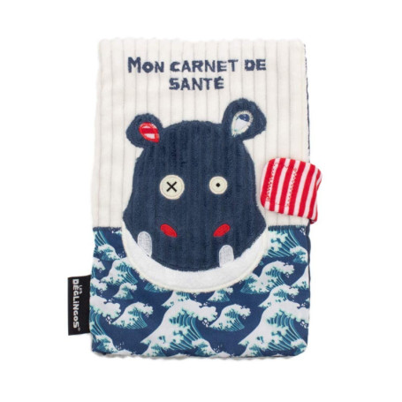 Protège Carnet de Santé Hippipos l'Hippo - GLOBE TROTOYS