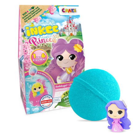 Boule de Bain Princesse INKEE avec Surprise - Parfum Barbe à Papa