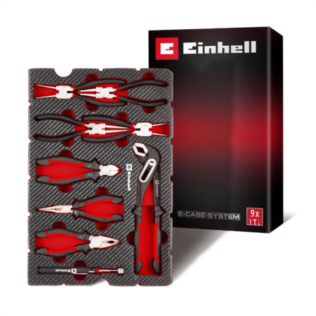 Coffret de 9 Pinces Multifonctions Einhell E-Case