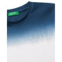 T-shirt Dip Dye Bleu Garçon 5 Ans - United Colors of Benetton
